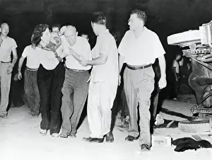 Peekskill Prints: Concert Goers Leaving Disturbing Concert Grounds for Paul Robeson