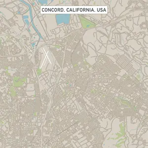 Concord California US City Street Map
