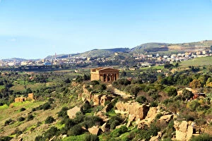 Images Dated 10th January 2012: Concordia Temple view in Sicily Italy