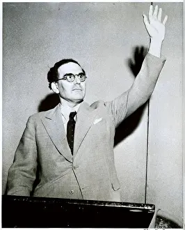 Headquarters Prints: Conductor Announcing Radio Show