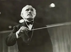 Conductor Arturo Toscanini Directing Orchestra