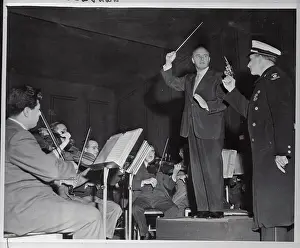Conducting Prints: Conductor Directing the Philadelphia Orchestra for Special Event