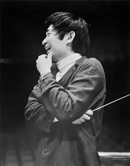 Conductor Seiji Ozawa Smiling