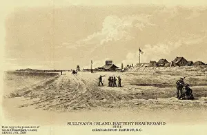 Charleston Prints: Confederate Soldiers at Battery Beauregard