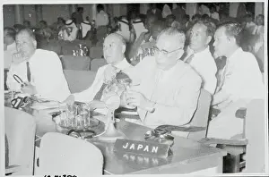 Thirst Prints: Conference Delegate Pouring Water