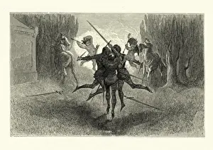 Conflagration of the knights, rivals in love, fantasy, medieval romance