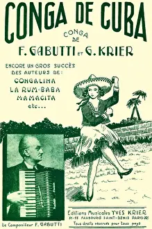Accordion Prints: Conga de Cuba - Accordion