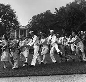 Reveler Prints: Conga Line by the White House