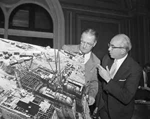 Congressional Committee Members Examining Atomic Energy Model