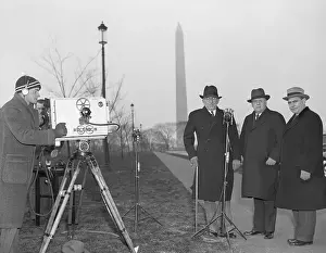 Filming Prints: Congressional Leaders Speaking for Broadcast