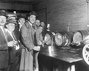 Congressman Serving Cider to Guests