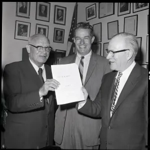 Bill Prints: Congressmen Posing with Civil Rights Bill