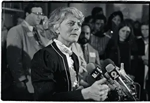 Congresswoman Geraldine Ferraro Speaking at a NOW Fund Raiser