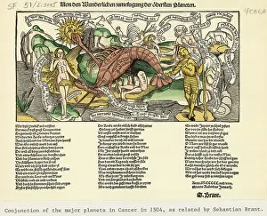 Manuscript Prints: Conjucntion Of The Major Planets Cancer