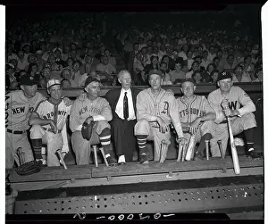 Walter Johnson Prints: Connie Mack Surrounded by Other Old Timers