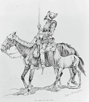 Conquistador Atop Horse