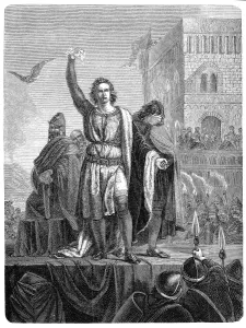 Circa 13th Century Prints: Conrad, Duke of Swabia, assumed the title of King of Jerusalem and Sicily