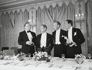 Conrad Nagel with Oscar Award Winning Recipients