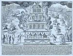 Adult Male Prints: Consecration of the Emperor, historical Rome