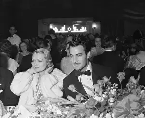 Constance Bennett Sitting Next to Gilbert Roland