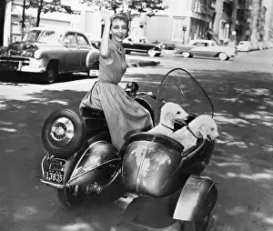 Constance Brigham On A Scooter