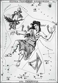 Constellations;Woman, Triangle; Illustrat