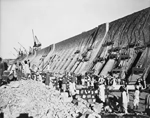 Irrigation Prints: Construction of Aswan Dam