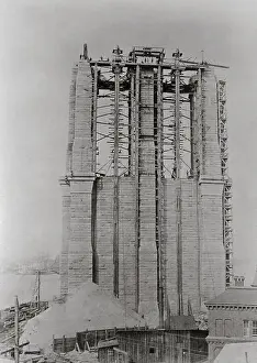 Construction of the Brooklyn Bridge