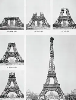 Progress Prints: Construction of Eiffel Tower