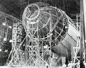 Construction on English Dirigible