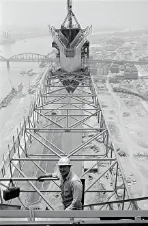 Construction on the Gateway Arch