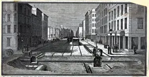 Subway Prints: Construction In Subways Of Nyc Trolley