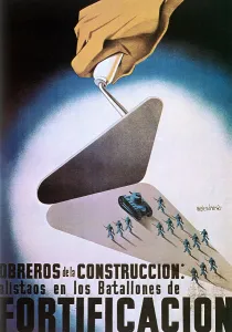 T1671881 Prints: Construction Workers Enlist In The Fortification Battalions