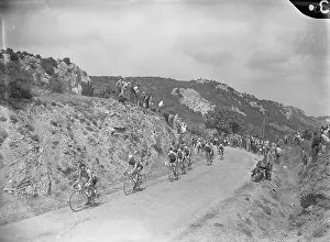 Contestants During Bicycle Race