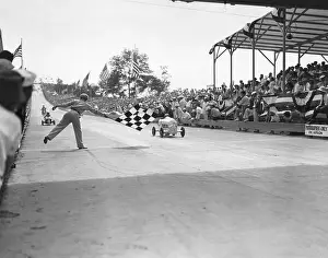 Akron Prints: Contestants Finishing Soap Box Derby