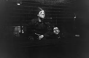 Prints of 14th February 1942: A control cage from which barrage balloons are raised or lowered Discover the Vision of Haywood Magee – A Master of Mid-Century British Life: Control Cage