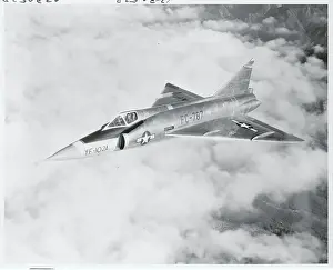 Convair F-102A Supersonic Jet in Flight