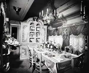 Private Prints: Converted Railroad Car;Facny Dining Room