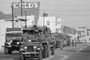 Convoy Prints: Convoy Of National Guard Troops