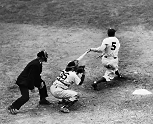 Umpire Prints: Cookie Lavagetto at Bat During World Series Game