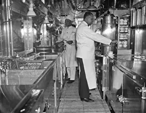 Sink Prints: Cooks Working in Railroad Kitchen