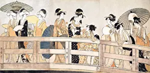 Woodblock Prints: Cool Breezes Over the Bridge