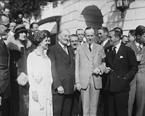 Armband Prints: Coolidge Theatrical League Visits the White House
