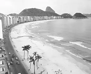 Copacabana Beach with Sugarloaf Mountain