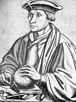 Astronomer Prints: Copernicus Etching