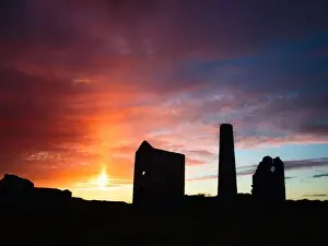 Copper Mining Ruins, The Copper Coast, Near Bunmahon, Co Waterford, Ireland
