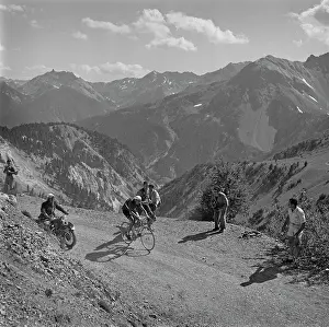 Cycling Prints: Coppi In The Alps
