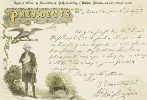 Handwriting Prints: Copy of Letter Written by George Washington