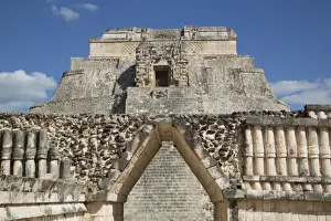 Yucatn Peninsula Prints: Corbelled Arch (foreground), Pyramid of the Magician (background)