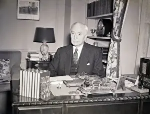 Nobel Prize Prints: Cordell Hull Seated at His Desk